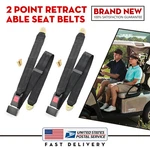 2SET Adjustable Universal Point Retractable Auto Car Seat Lap Belt Kit Black. Fixed Price $15.99.