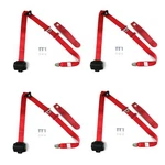 4 Red Retractable Shoulder Seat Belts Jp Cj Yj Wrangler 82-95 3 Point Pair. Fixed Price $375.21.