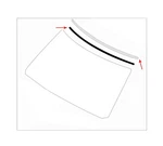 2-PACK, Upper Windshield Trim+metal Molding, INFINITI-QX56/QX80 Nissan-armada. Fixed Price $89.79.
