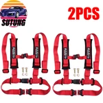 Pair Of 2" 4 Point Racing Car Harness Sport Quick Release Safety Seat Belt Red. Fixed Price $75.88.