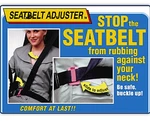 Seatbelt Adjuster Stops Neck & Chest Irritation Original Master Design. Fixed Price $10.87.