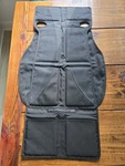 Porsche Child Seat Pad Including 2 Storage Pockets Black Universal Fit. Fixed Price $75.00.