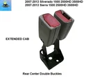 19259415 07-13 Silverado Sierra Ext Cab Seat Belt Rear Ctr Double Buckles. Fixed Price $99.00.