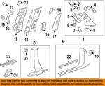 Gm Oem 13-17 Acadia Limited Interior Trim-seat Belt Cover 22898735. Fixed Price $46.10.