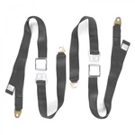 Dart 1967 - 1976 Airplane 2PT Charcoal Lap Bucket Seat Kit Belts. Fixed Price $81.50.
