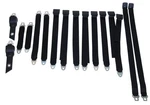 1970 Dodge Plymouth Body Black Bench Seat Belts Full Set Charger Gtx Rr. Fixed Price $899.95.