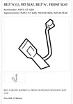 Genuine Mazda Oem Belt'a', Front Seat N2Y3-57-620. Fixed Price $100.00.