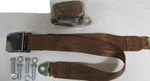 Copper Point Vintage Lap Brown Seatbelts (2) With Mounting Kit: 60". Fixed Price $85.00.