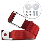 Retrobelt Bright Red Aviation Lap 60" With Hardware. Fixed Price $42.99.