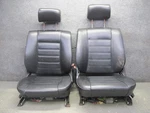 84-85 Bmw E24 633CSI Front Left & Right Side Leather Sport Seat Black Set Oem. Fixed Price $692.54.
