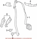 Jeep Oem 2018-2020 Wrangler/gladiator Seat Belt Adjuster 6AG80TX7AA New In Pkg. Fixed Price $43.40.
