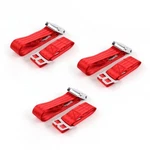 Ford Fairlane 1968 - 1969 Airplane 2PT Red Lap Bench Seat Kit 3 Belts Hot. Fixed Price $124.50.