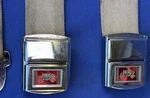 1965-1967 Irving Air Chute RCF-50 Seat Belt Buckles Red Carriage Usa Tan Deluxe. Fixed Price $250.00.