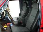 Ford Ranger 60/40 2006 2009 S.leather Custom Fit Seat Covers Black/charcoal. Fixed Price $179.00.