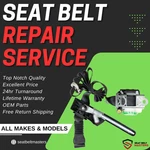 Dual Stage Seat Belt Repair Service Ford F-150 After Accident. Fixed Price $89.99.