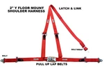 2" Latch & Link Y Racing Harness 3 Point Seat Belt Red Racerdirect. Fixed Price $89.05.