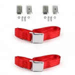 Chevy Truck 1963 1966 Airplane 2PT Red Kit W/BRACKETS-2 Belts. Fixed Price $99.50.