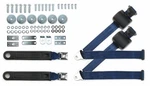 1964-1975 Gm Car Dark Blue Shoulder Belt Kit 12" Push Button Buckles & Hardware. Fixed Price $228.99.