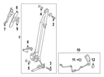 2023-24 Honda Cr-v Front Passenger Seat Belt (04814-3D4-A00ZA). Fixed Price $145.45.