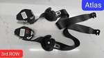 2024 Volkswagen Atlas 3RD Row Rear Left & Right Seat Belt Retractor Pair Black. Fixed Price $89.00.