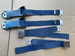 Seatbelt Lap Assembly Blue Model 1600 Corvette Okla. Fixed Price $75.00.