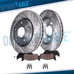 10.87'' Front Drilled Rotors Brake Pads For Taurus Windstar Lincoln Continental. Fixed Price $97.89.