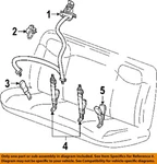 Gm Oem 03-08 Express 1500 Rear Seat Belts-inner Buckle 19148943. Fixed Price $105.31.