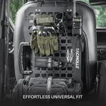 Tacmolle Tactical Rigid Panel Portable Car Back Seat Organizer W/ Handle. Fixed Price $136.00.