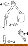 Chrysler Oem Front Seat Belt-outer Upper Bolt 6105125AA. Fixed Price $15.00.