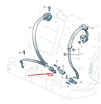 New Audi Q5 Rear Right Seat Buckle 8R0857754F Original. Fixed Price $111.81.