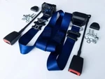 Bmw E10 Automatic Seat Belt Blue Set Of Pieces 1502 1602 1802 2002 - New. Fixed Price $294.26.