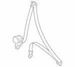 Genuine Mazda Belt & Retractor GN3A-57-L30E-10. Fixed Price $51.02.