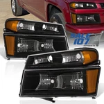 For 04-12 Chevy Colorado Gmc Canyon Black Headlights Headlamps+corner Left+right. Fixed Price $169.94.