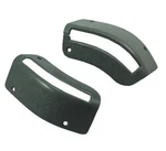 1985-1989 Ford Mustang Convertible Front Seat Belt Bezels Smoke Grey Pair Lh Rh. Fixed Price $25.69.