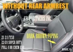 Ford F150 New Takeoff Black Leather Cover Dark Brown Pipe 2021-2026. Fixed Price $305.99.