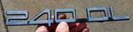 Oem Volvo "240 Dl" Emblem Name Plate. Fixed Price $22.22.