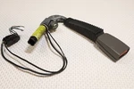 2009-11 Jaguar Xf Front Left Seat Belt Buckle Receiver 2R83-F61203-AH. Fixed Price $74.00.