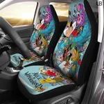 Alice In Wonderland Seat Covers Classic Fairy Tale Cartoon Auto Front Set. Fixed Price $49.00.