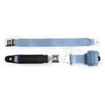 Retrobelt Powder Blue Pushbutton Retractable Lap Seat Bench & Hardware. Fixed Price $84.99.