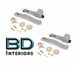 Pair Of Gray Retractable 60INCH Lap Seat Belt Fits 87-95 Wrangler Ships Free!!. Fixed Price $150.62.