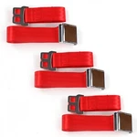 Dodge Truck 1966-1971 Airplane 2PT Red Lap Bench Seat Kit 3 Belts. Fixed Price $124.50.