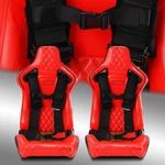 4-POINT Car Auto Black Racing Sport Seat Belt Safety Harness Strap Universal. Fixed Price $149.38.
