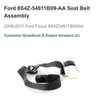 New Oem Ford 2008-2011 Focus Lh Driver Seat Belt Retractor Black 8S4Z-54611B09AA. Fixed Price $60.00.