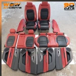 16-24 Jaguar Xf Front Rear Seats Rollers Door Panels Red Black Interior Kit Set. Fixed Price $1074.45.