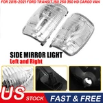 Pair Side Mirror Turn Signal Light Clear Lens 2015-2021 Ford Transit Cargo. Fixed Price $21.84.
