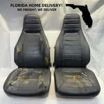 Porsche 911 930 Body Seats Pair Set Genuine W/o Rails. Fixed Price $999.50.