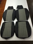 Porsche 911 69-71 Seat Cover Set W/ Pepita Houndstooth German Vinyl Black. Fixed Price $890.00.
