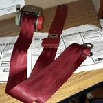 Nos 1985 1986 Gm Front Lh Seat Retractor Side Belt Kit (dk. Carmine) Dp. Fixed Price $99.99.