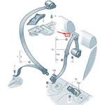 New Audi Q2 Ga Rear Center Seat Belt Guide 8V0857763B5E0 8V0-857-763-B-5E0. Fixed Price $25.90.
