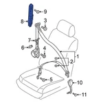 For Volkswagen Jetta 21-26 4M0857819A Front Seat Belt Height Adjuster. Fixed Price $116.59.